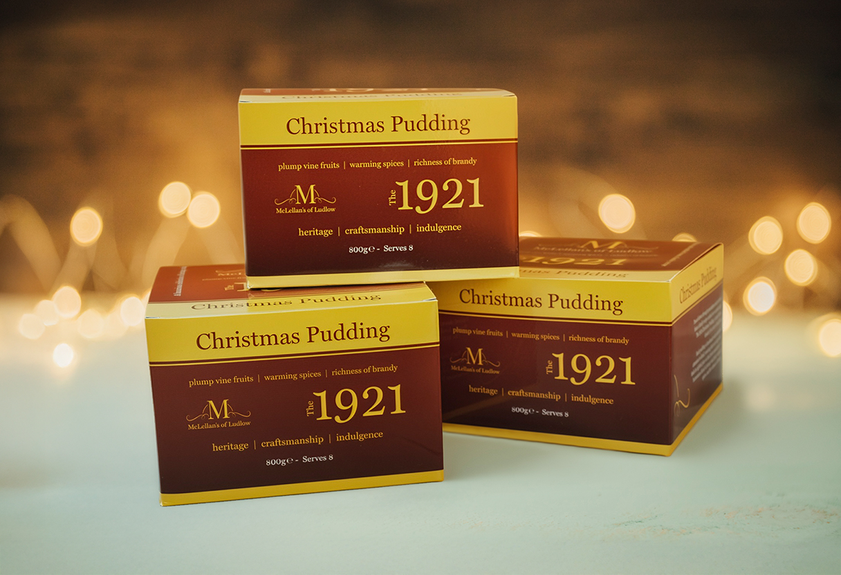 The 1921 - Christmas Pudding Boxes - McLellans of Ludlow-large