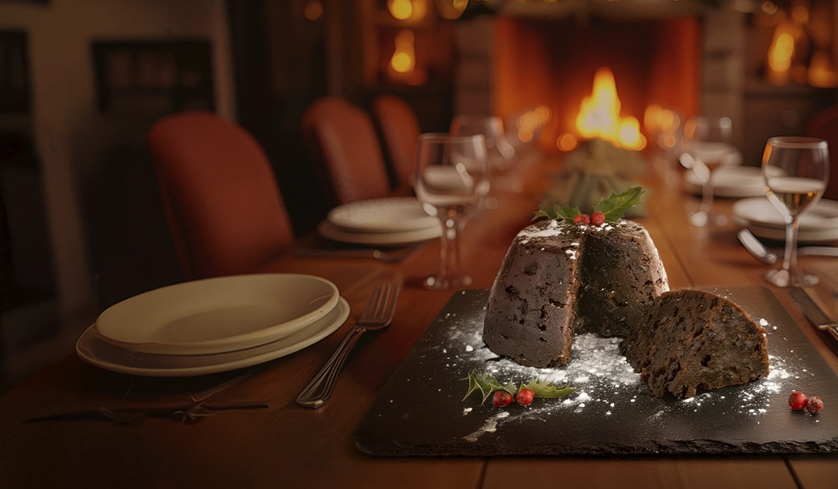 the-1921-christmas-pudding-McLellans-of-Ludlow-cut-open the-1921-christmas-pudding-McLellans-of-Ludlow-cut-open